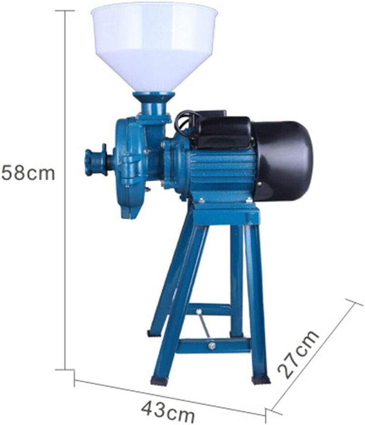 2200W 1400 U / min 150 mm Elektrischemühle Getreidemühle Maschine Getreide Mais Stroh Futter Schrotm