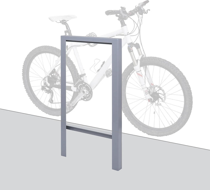 Mendler Fahrradbügel HWC-J74 Fahrradständer Anlehnbügel, verzinkter Karbonstahl Outdoor-pulverbeschi