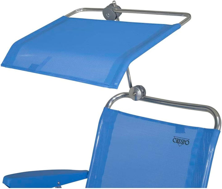 Crespo Sonnendach Campingstuhl P199 Sonnen Schirm Schutz Klappstuhl Strand Stuhl Blau, Blau