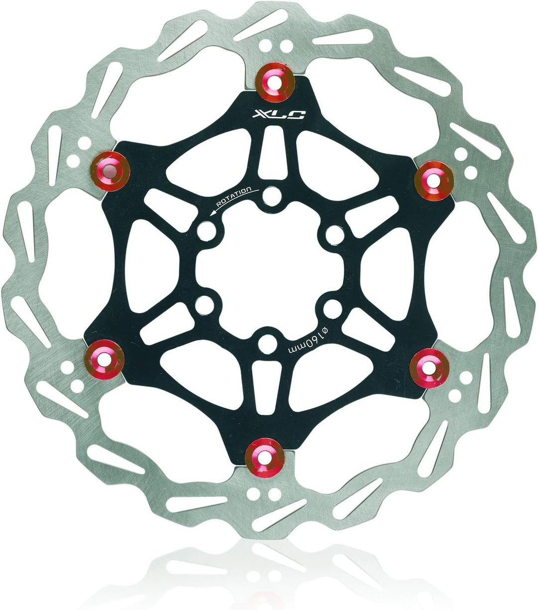 XLC Unisex – Erwachsene Bremsscheibe BR-X50 One Size Schwar, Rot, Silber, One Size Schwar, Rot, Silb