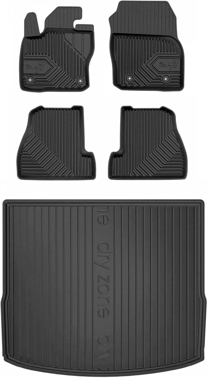 Satz Fussmatten und Gummimatte für Ford Focus III 2010-2018