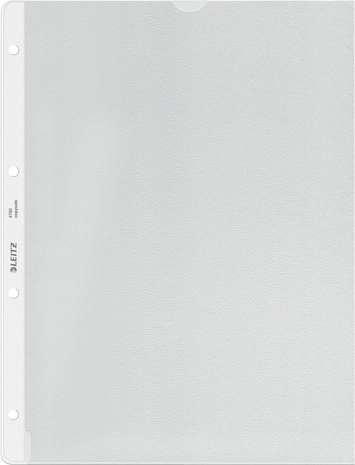Leitz Prospekthülle, A4, PP, genarbt, dokumentenecht, farblos (100 Stück)