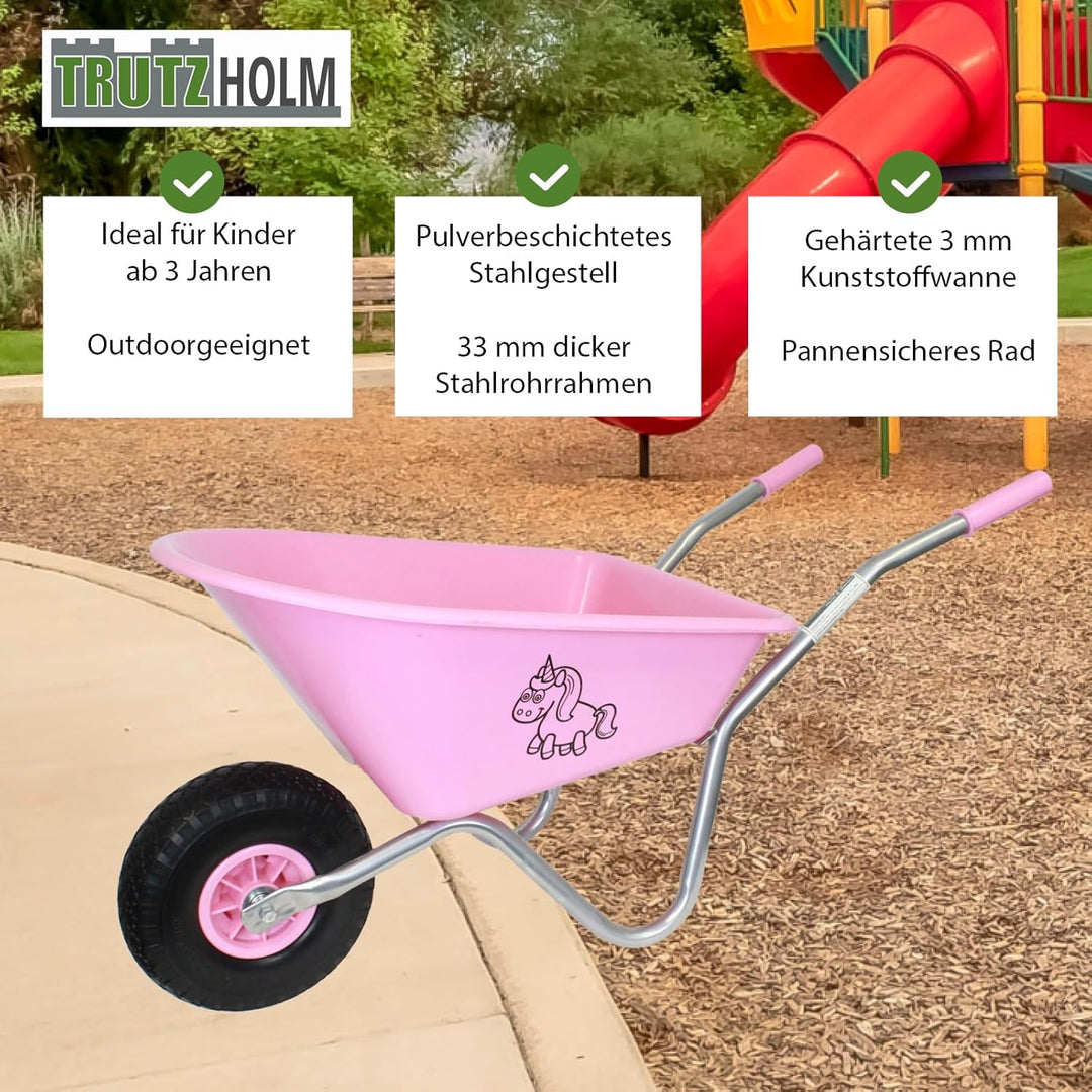 Kinderschubkarre Schiebkarre Metallschubkarre Gartenkarre Diverse Motive Lokomotive Feuerwehr Prinze