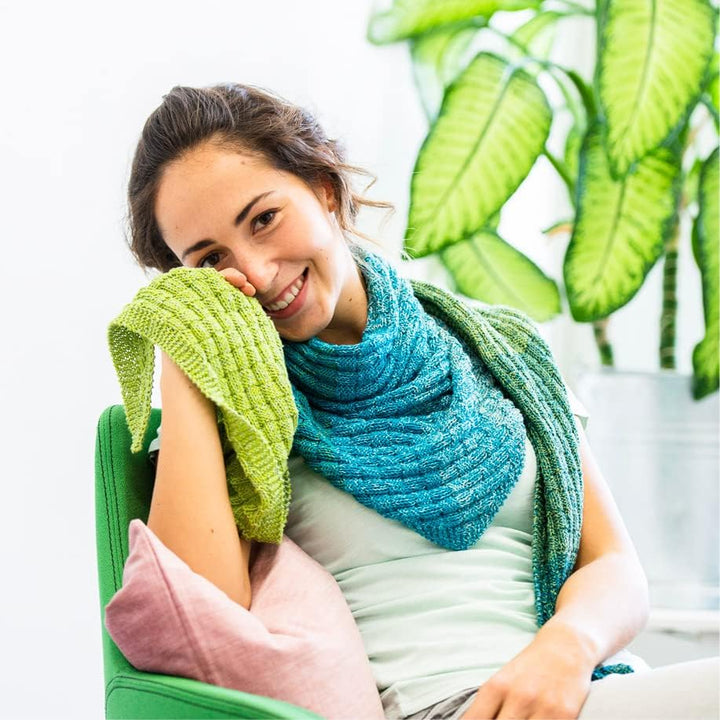 Gründl Wolle Saragossa (weiches Farbverlaufsgarn aus 50% Baumwolle und 50% Polyacryl, 250 g / 1000 m