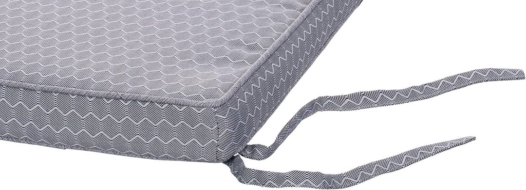 Brandsseller Outdoor Garten Sitzkissen Auflagen Kissen mit Paspel - Waben-Optik - Schmutz- und Wasse