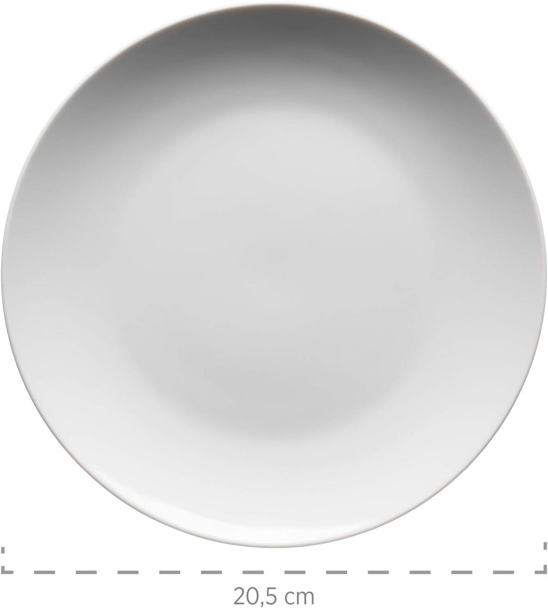 MÄSER 993650 Barca Frühstücks-Geschirr für 6 Personen, 18-tlg. Set, Porzellan, Weiss Frühstück-Set 1