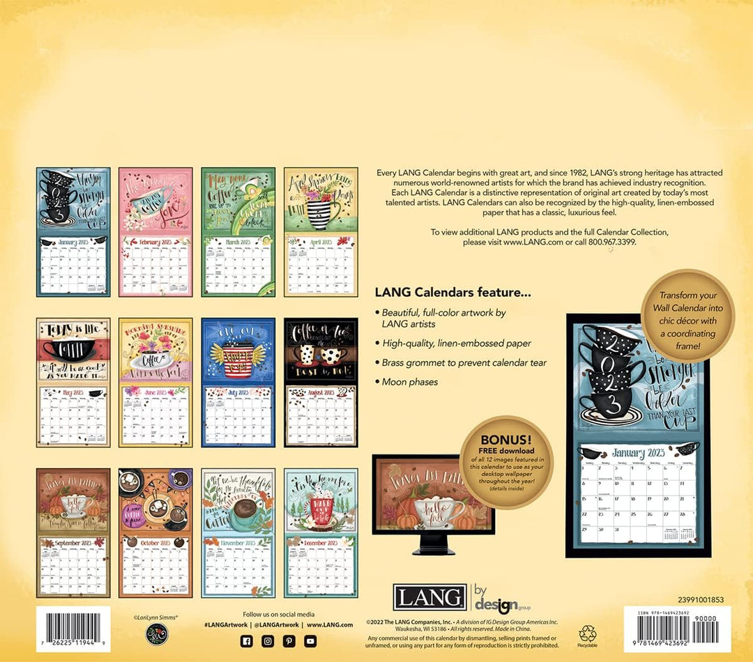 LANG Kaffee 2023 Wandkalender