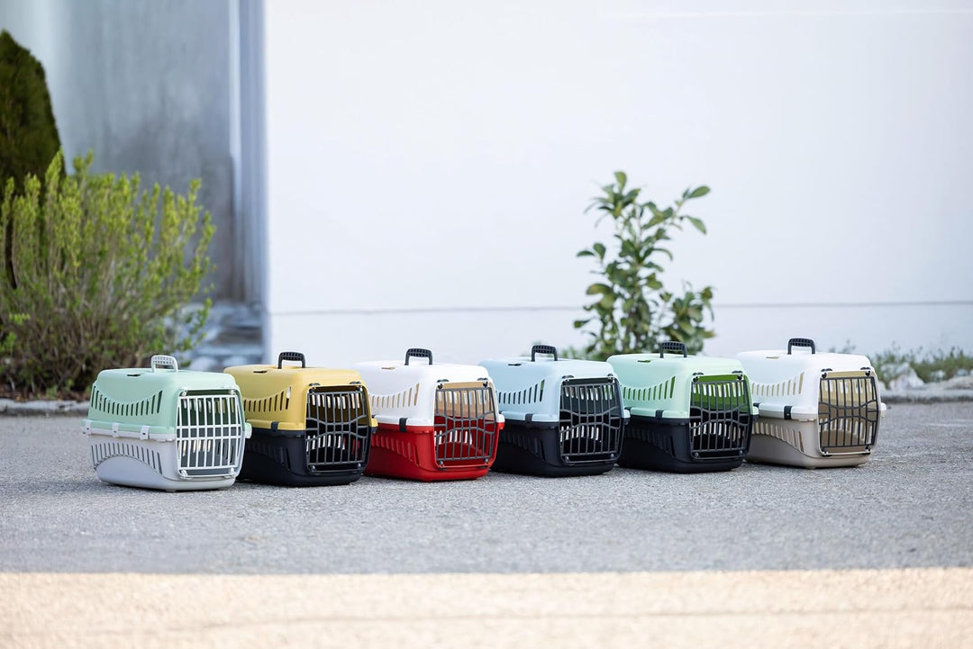 Kerbl Pet Transportbox Expedion, Transportmöglichkeit für Katzen/Hunde/Kleintiere, Kunststoff, Honey