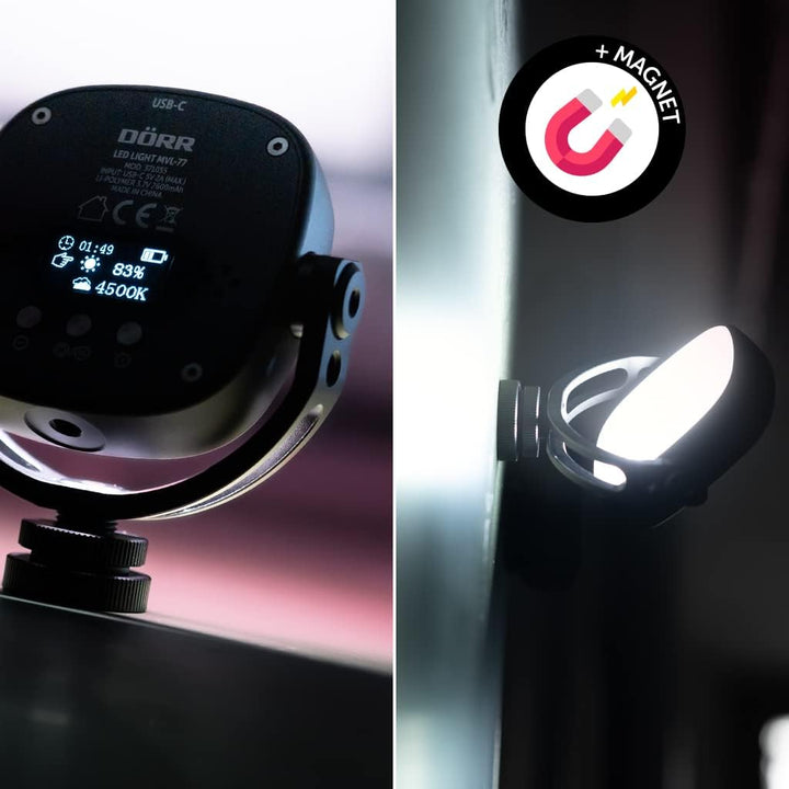 Dörr MVL-77 LED Videoleuchte Anzahl LEDs=77 Bi-Color