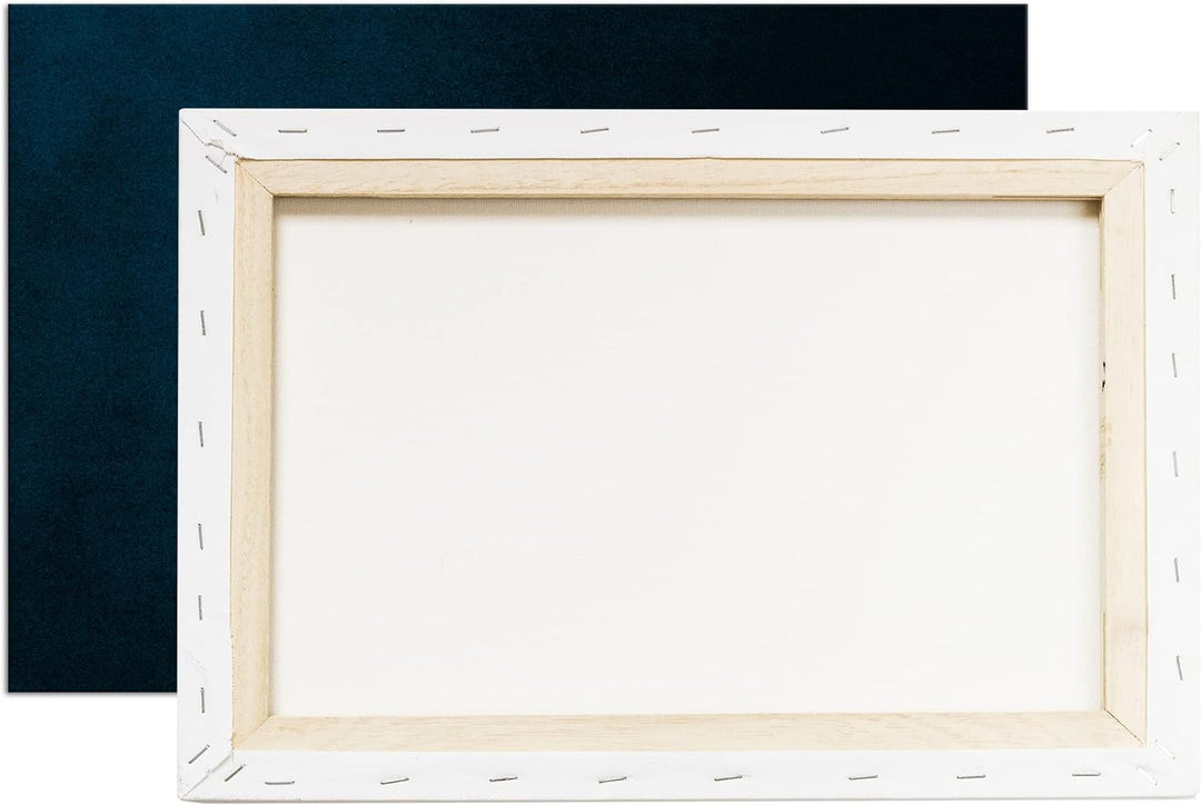 deyoli Sushi auf Essstäbchen Format 80x60 Effekt: Monocrome Blau als Leinwandbild, Motiv fertig gera