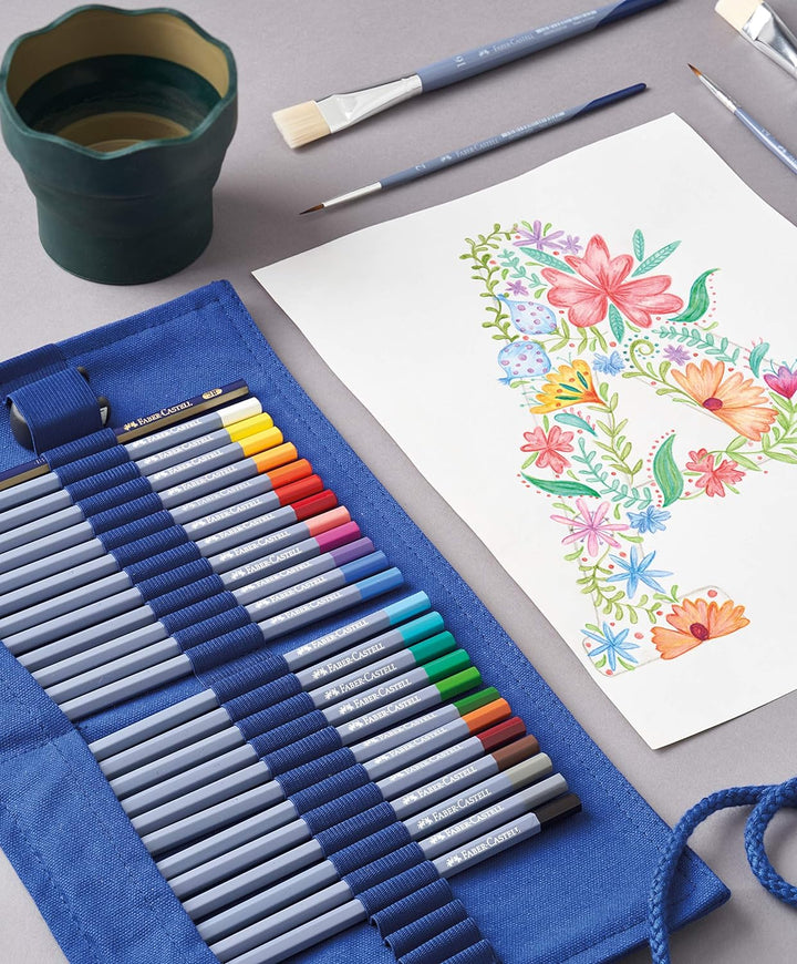 Faber-Castell Faber Castell 114652 - Goldfaber Aqua Stifterolle, inklusive 27 Aquarellstiften 1 stüc