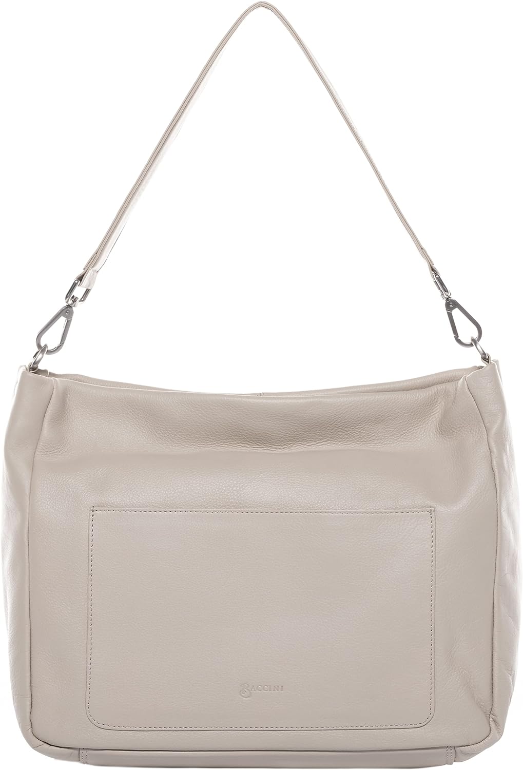 BACCINI Hobo Bag REMI aus Nappa-Leder I Beuteltasche für Damen I Schultertasche handgefertigt Ivory,