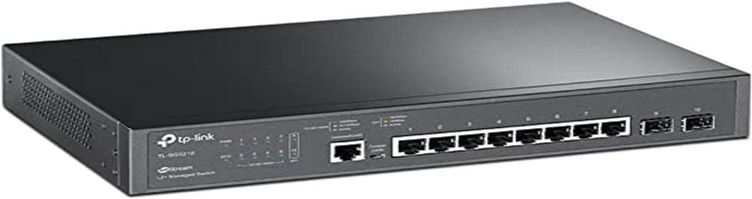 TP-Link TL-SG3210 Managed LAN Switch 8 Port Netzwerk Switch mit 2 SFP Ports (Zentrales Cloud-Managem