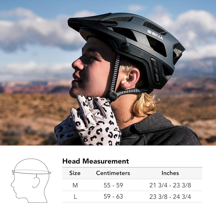 Sena M1 / M1 EVO Smart Mountainbike-Helm mit Bluetooth Gegensprechanlage und Smartphone-Konnektivitä