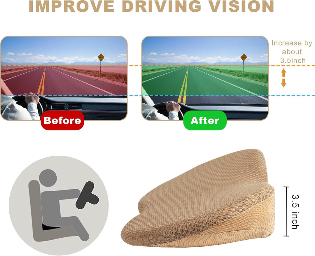 Livtribe Autositzkissen,Ergonomisches Sitzkissen für Auto,Memory Foam Autositzauflage,orthopädisches
