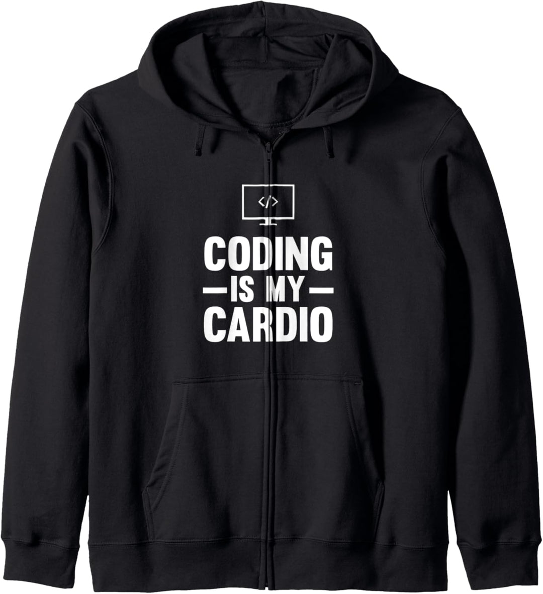 Coding Is My Cardio Computer Programming Engineer Kapuzenjacke