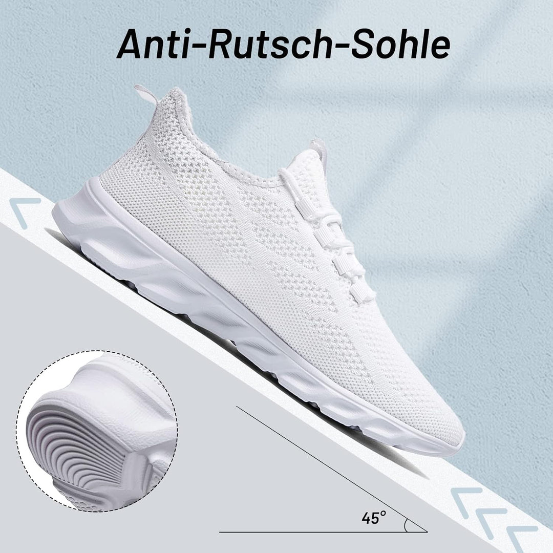 AZSDXS Sneaker Sportschuhe FüR Herren Turnschuhe Herren Schuhe Herren Sneaker Herren 40 EU Weiss, 40
