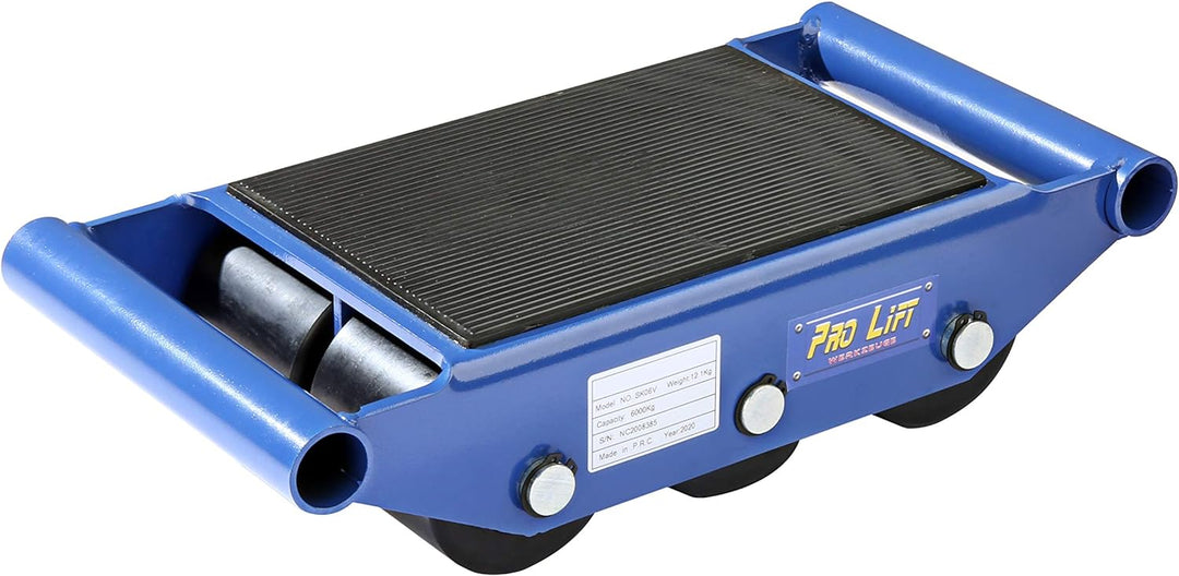 Pro-Lift-Werkzeuge 6t Panzerrollen Transportfahrwerk starr Schwerlastroller 6000kg Maschinentranspor