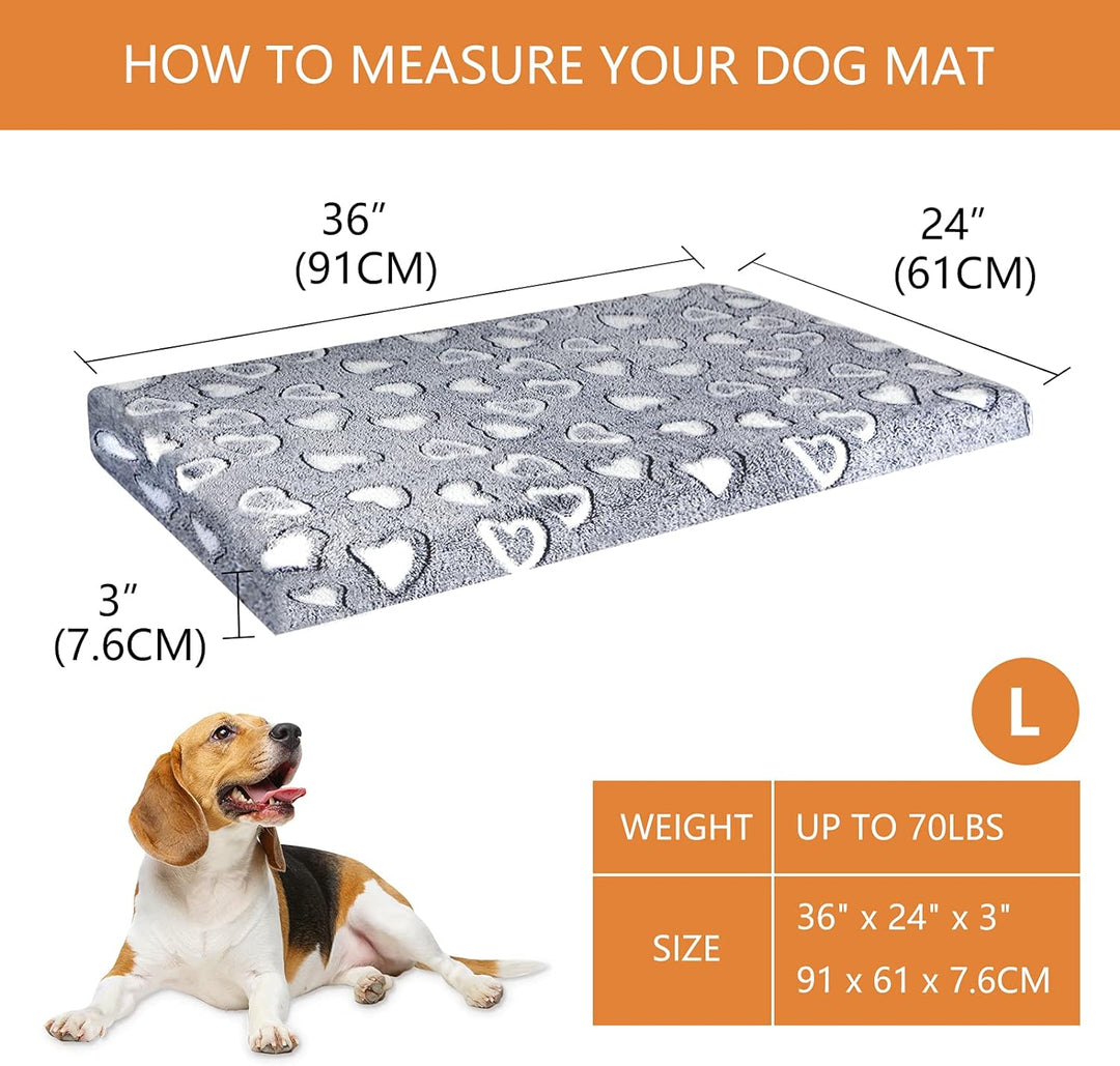 VANKEAN Hundebett Grosse Hunde Reversible kühl und warm, Hundematte Waschbar für Kiste mit wasserdic