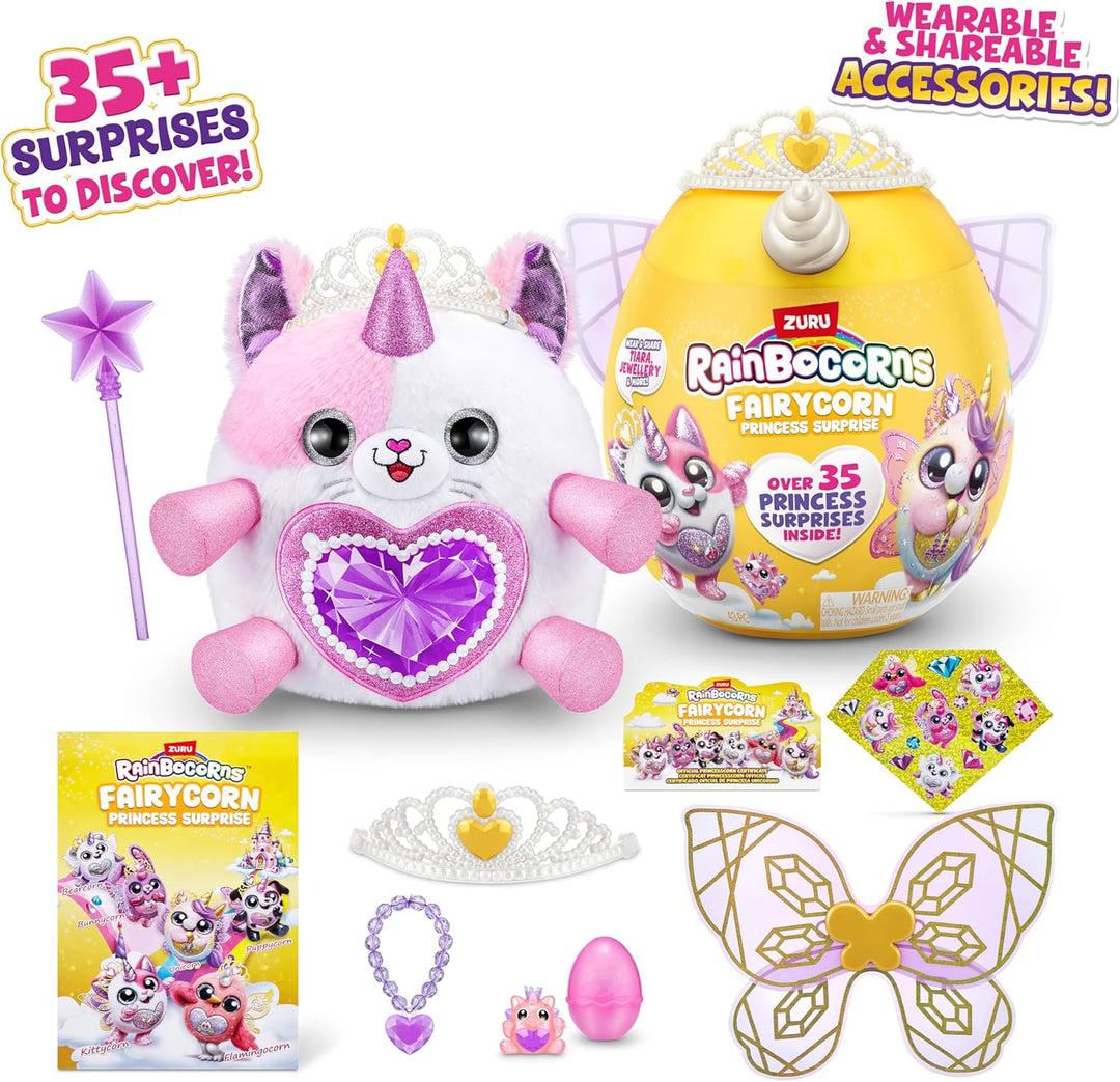 Rainbocorns Fairycorn Princess Surprise Serie 6, Tee-Are Kätzchen, von ZURU, 30 cm Fairycorn-Prinzes
