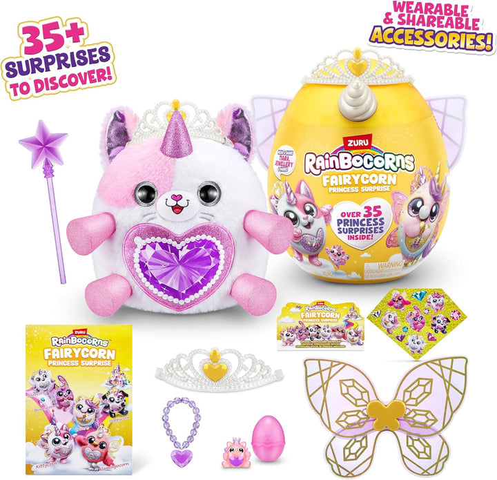 Rainbocorns Fairycorn Princess Surprise Serie 6, Tee-Are Kätzchen, von ZURU, 30 cm Fairycorn-Prinzes