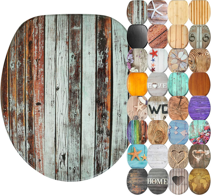 Sanilo WC Sitz mit Absenkautomatik, viele schöne Holz Toilettendeckel zur Auswahl, hochwertige und s