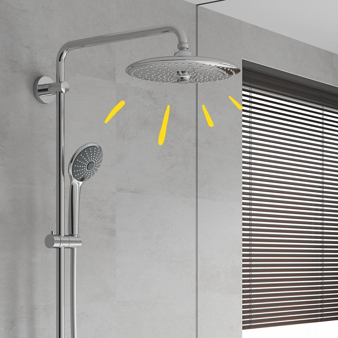 GROHE Vitalio joy 260 - Kopfbrause (wassersparend, 3 Strahlarten, Antikalk-System), chrom, 26462000