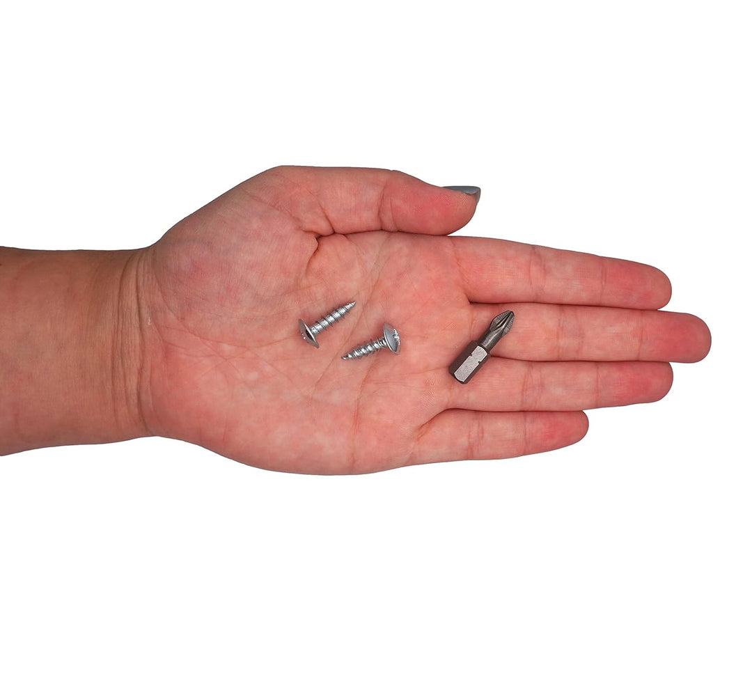 (1100 Stück) verzinkter Stahl 4,5 x 16 mm Holzschrauben, Metallschrauben, modifizierter Halsspannkop