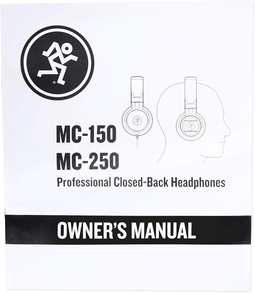 Mackie MC-150 Geschlossene Studio-Kopfhörer, Schwarz MC-150 (15 Hz - 20 kHz) Single, MC-150 (15 Hz -