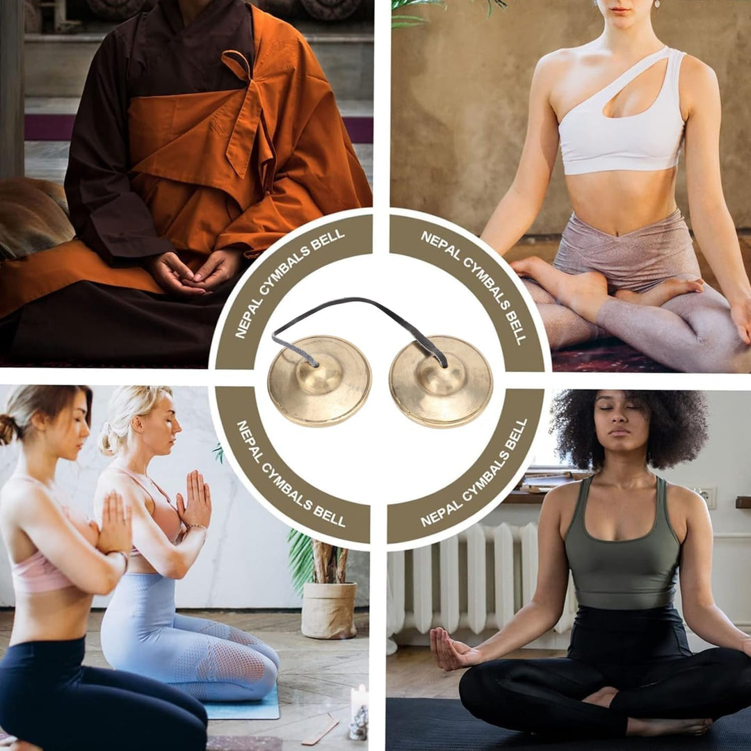 Qcwwy Tibetische Tingsha-Becken, Buddhismus, Tibetisch-buddhistisches Meditations-Yoga-Glockenspiel,