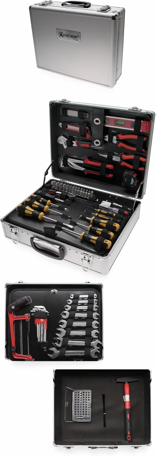 BGS Diy 2204 | Werkzeug-Satz im Alukoffer | 129-tlg., Satz