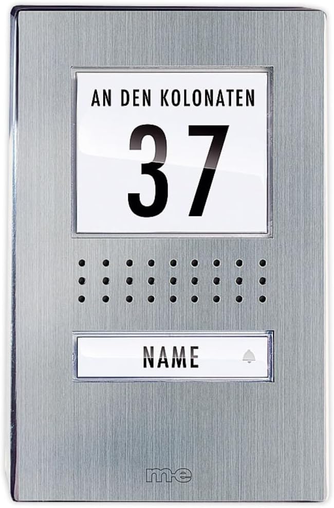 M-e modern-electronics ADV 110.1 EG Tuersprechanlage Kabelgebunden Ausseneinheit 1 Familienhaus Edel