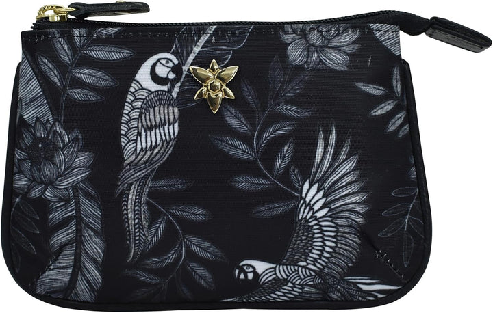Anuschka Reise Etui mit Reissverschluss - Wanderlust Kollektion - Nylonstoff mit Leder Trim und Kuns