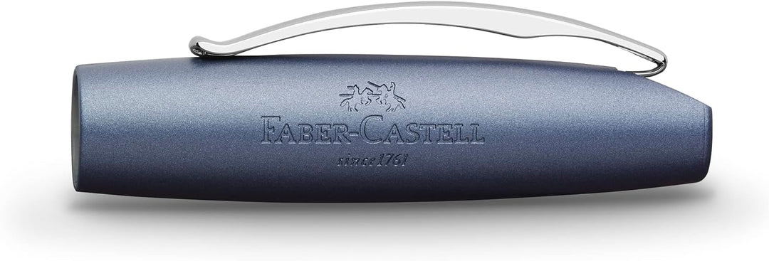 Faber-Castell 148440 - Füller Essentio, Feder M, Aluminium Blau blau Füller Feder M, blau Füller Fed