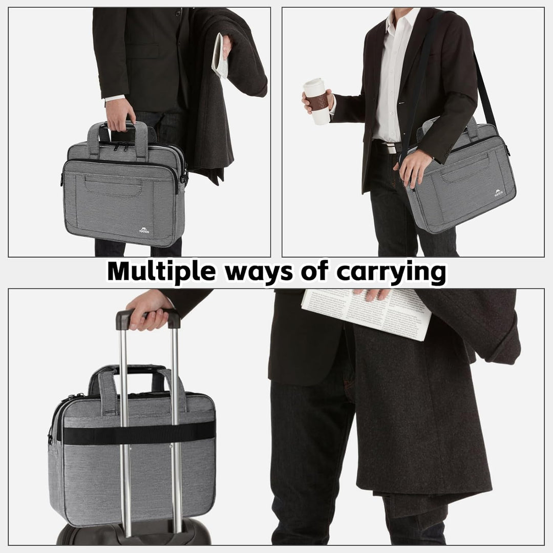 MATEIN Laptoptasche 15,6 Zoll, Laptop Tasche Business Aktentasche Herren Notebook Computer Multifunk