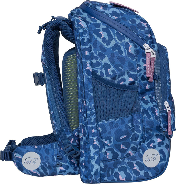 BECKMANN, Schulrucksack-Set Active Air FLX, 6-teilig, Grundschule, inkl. Regenüberzug, 22L, Cheetah