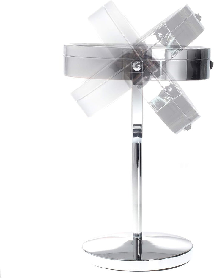 TUKA-i-AKUT Beleuchtet LED Kosmetikspiegel 5X Vergrösserung, 7" Schminkspiegel Badzimmerspiegel für