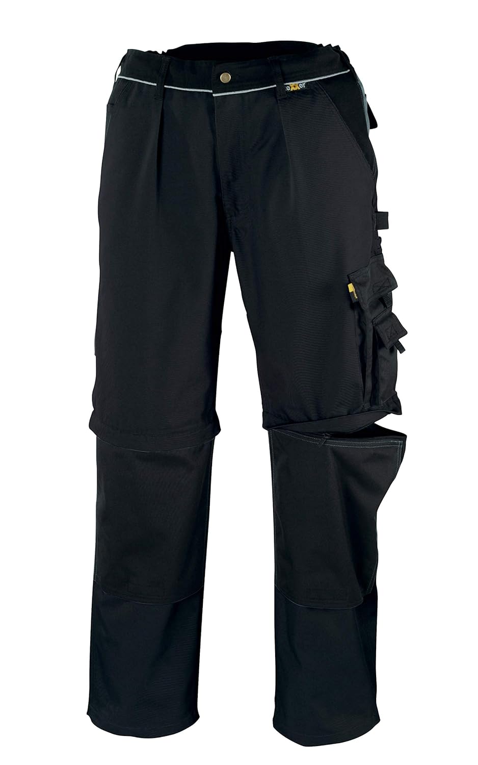 teXXor 2-in-1 Arbeitsbundhose Canvas 320 mit Cordura, 20-008358-60,Schwarz( Black) ,60 Schwarz( Blac