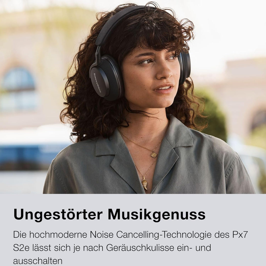 Bowers & Wilkins PX7 S2e Over-Ear-Kopfhörer mit Geräuschunterdrückung, kabellos, Qualcomm aptX™ Adap
