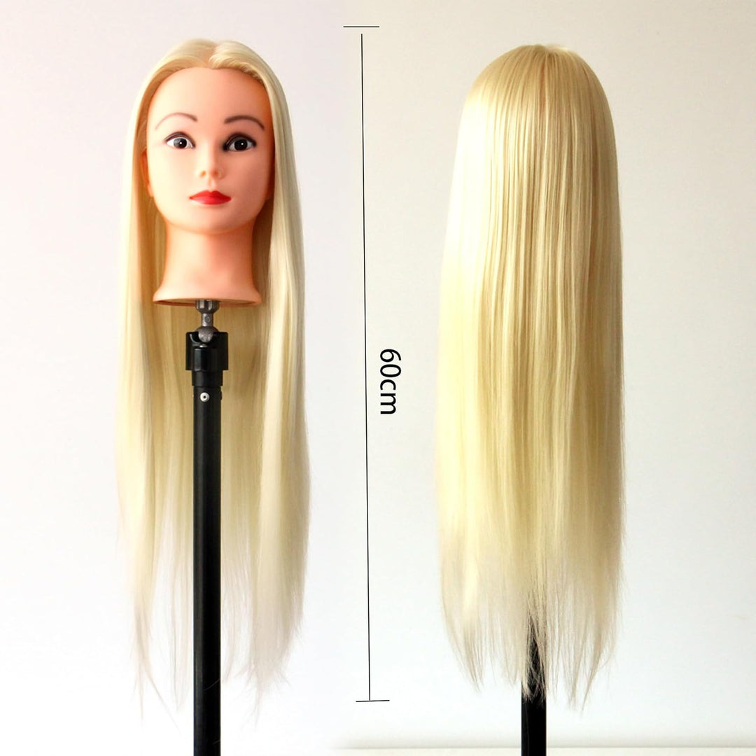FGXY Haartraining Kopf, Modell Frisur Set Werkzeuge und Feste Klammern und Unsichtbare Haarcurler Se