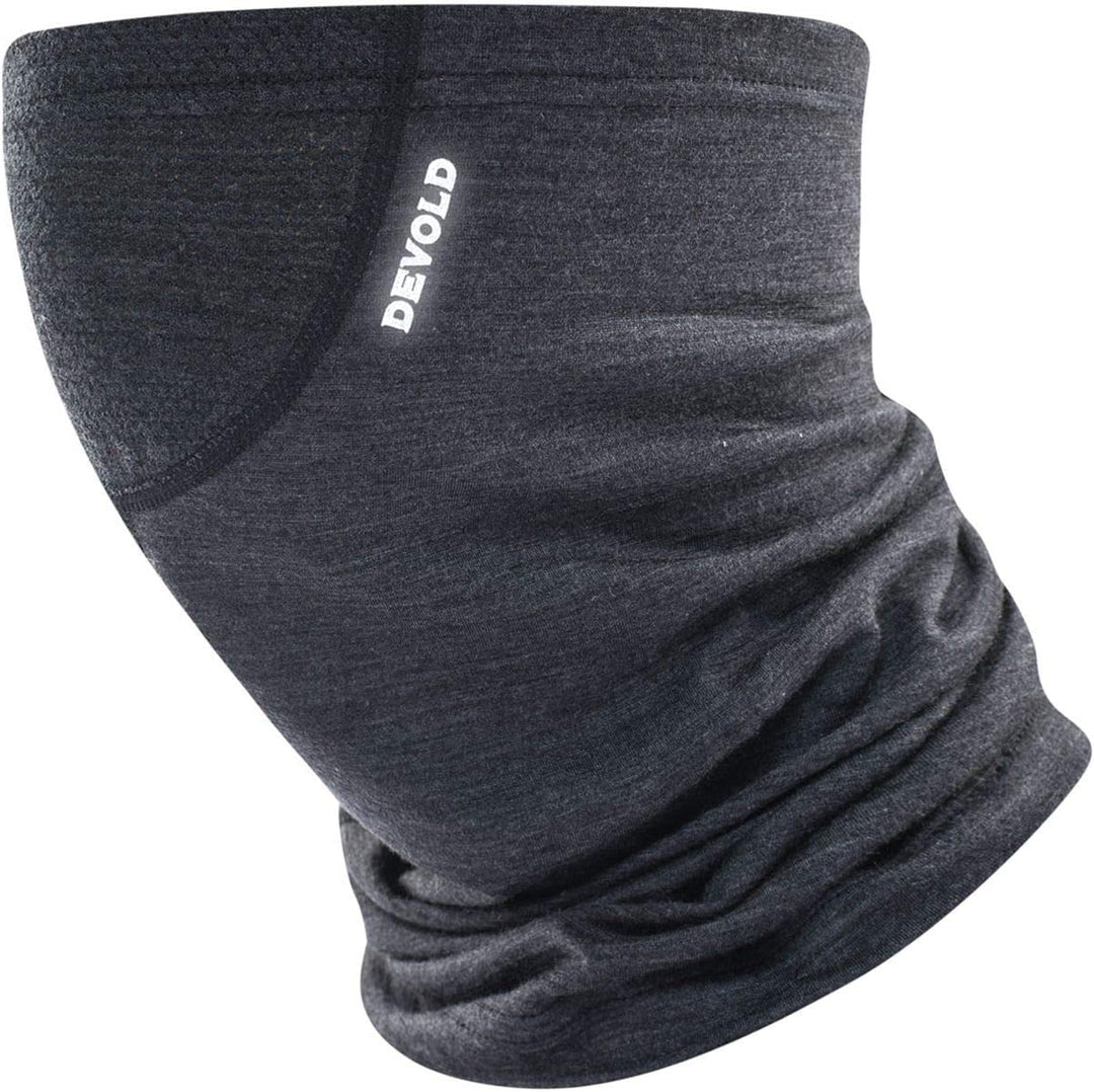 Devold Running Merino 130 Headover Grau - Merino Ultraleichte funktionale Merino Laufsport Sturmhaub
