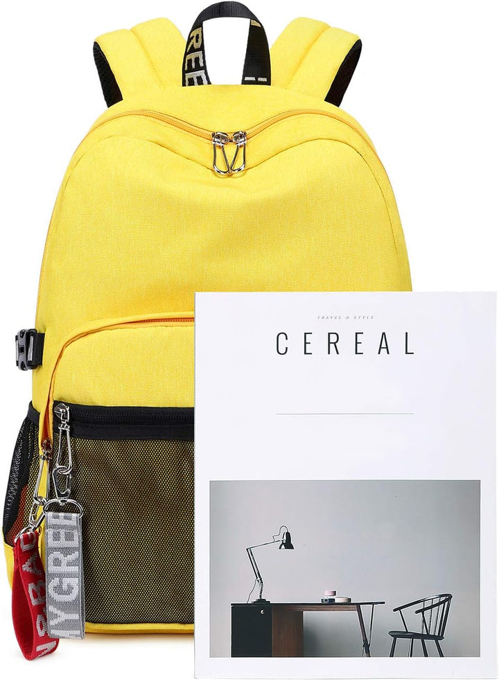 Mygreen Rucksack Damen Schulrucksack Mädchen Teenager Laptop Rucksack Daypack für 14 Zoll Laptop, wa