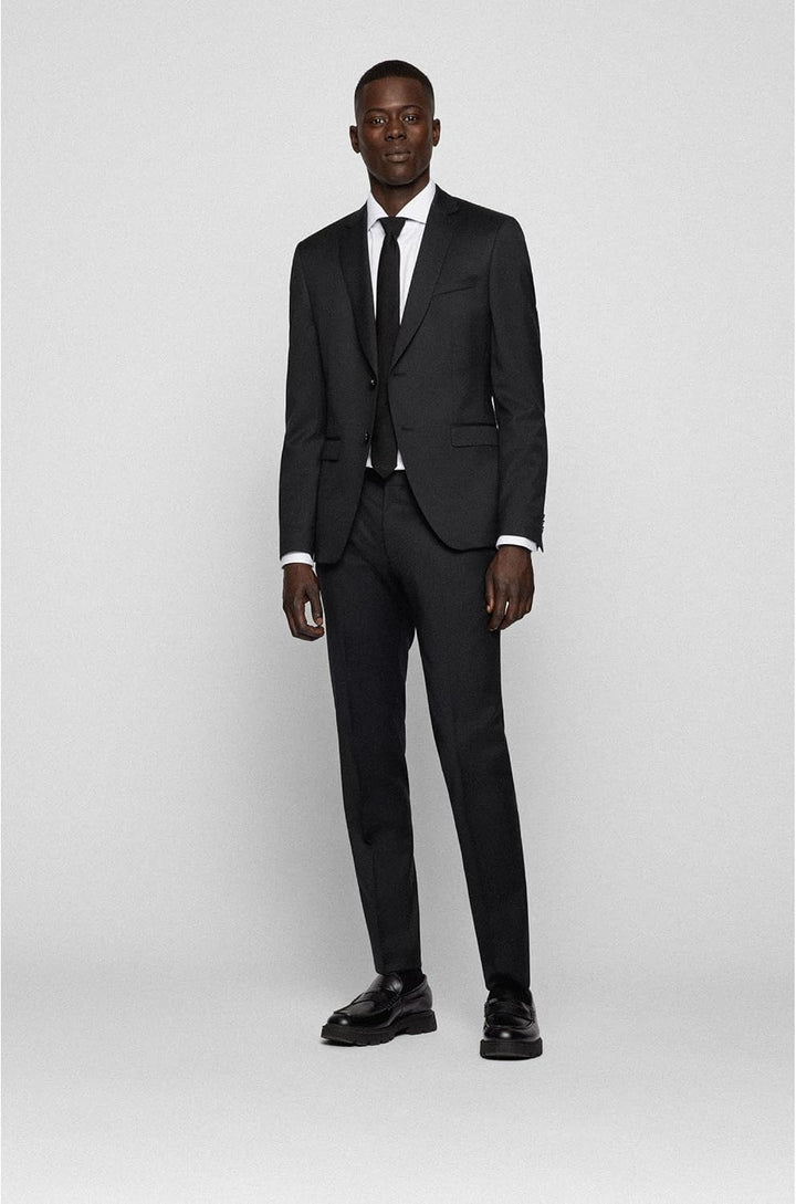 BOSS Herren P-HANK-spread-C1-222 Strukturiertes Slim-Fit Hemd aus funktionalem Stretch-Jersey 44 Wei