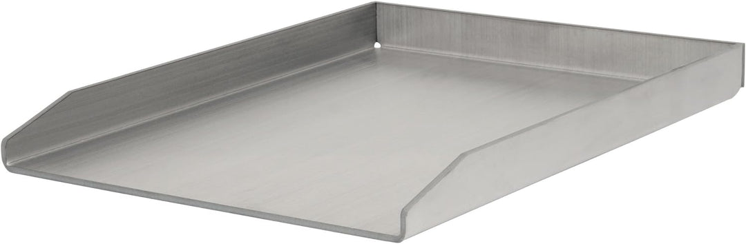 BBQ-Toro Edelstahl Grillplatte | 30 x 40 cm | BBQ Plancha passend für Weber Grill | rechteckig | uni
