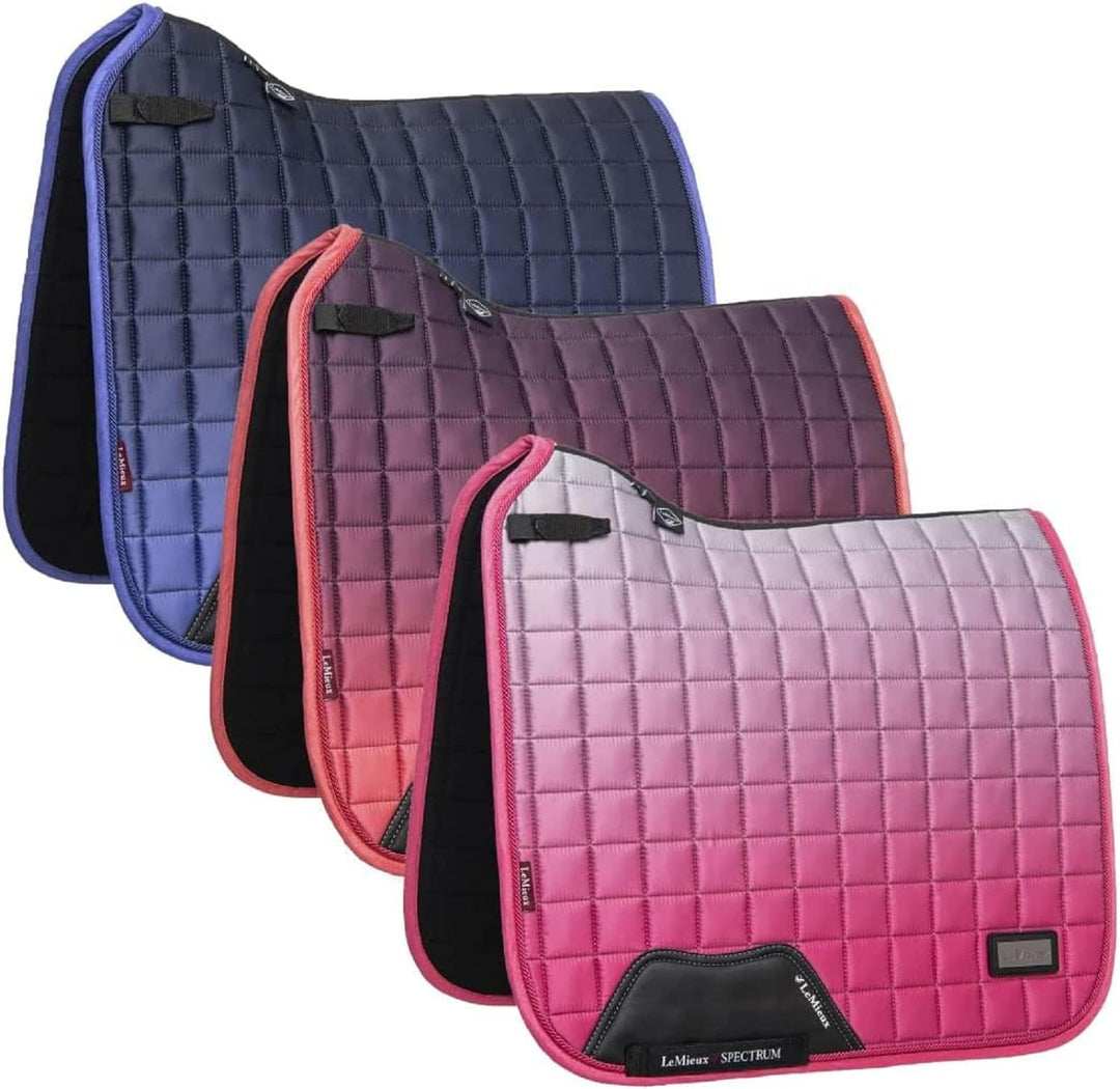 LeMieux Prosport Suede Dressage Square Dressurschabracke L Wassermelonen-Spektrum, quadratisch, L Wa