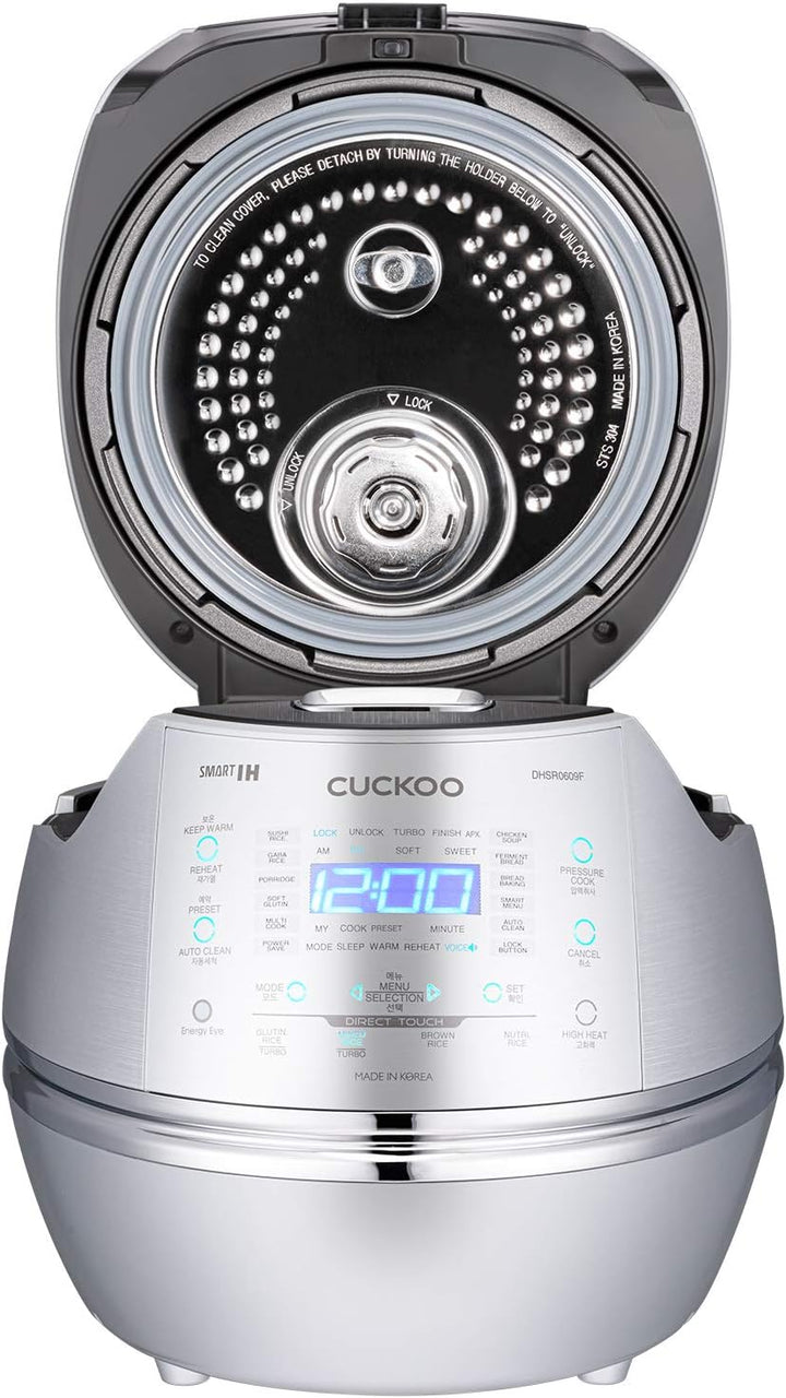 CUCKOO CRP-DHSR0609F Reiskocher Silber mit Display, 1090 W