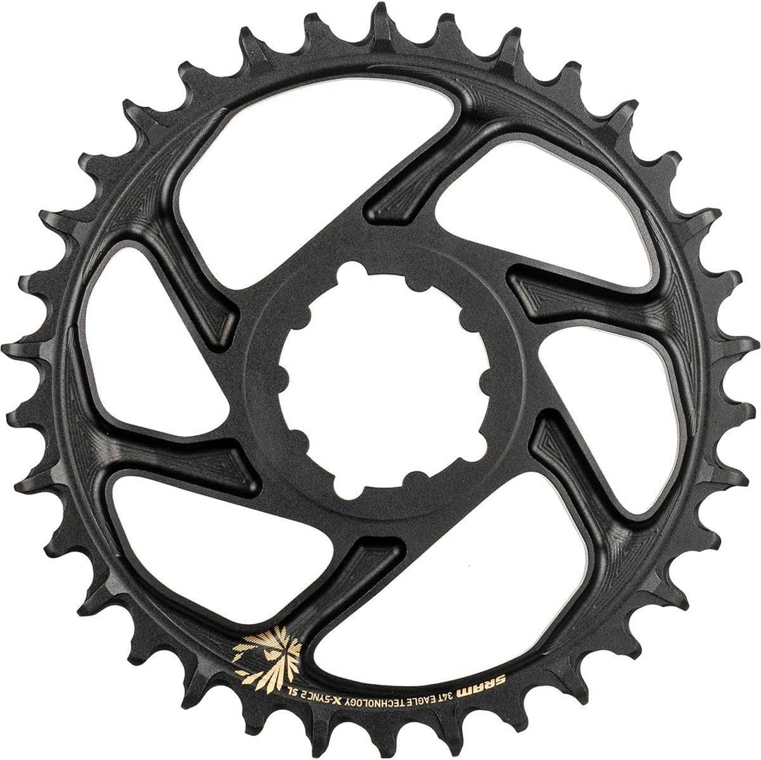 Sram X-Sync2 SL Eagle Boost Kettenblatt (34 Zähne | 11/12-fach | Gold | Alu | Offset 3mm | DM), gold