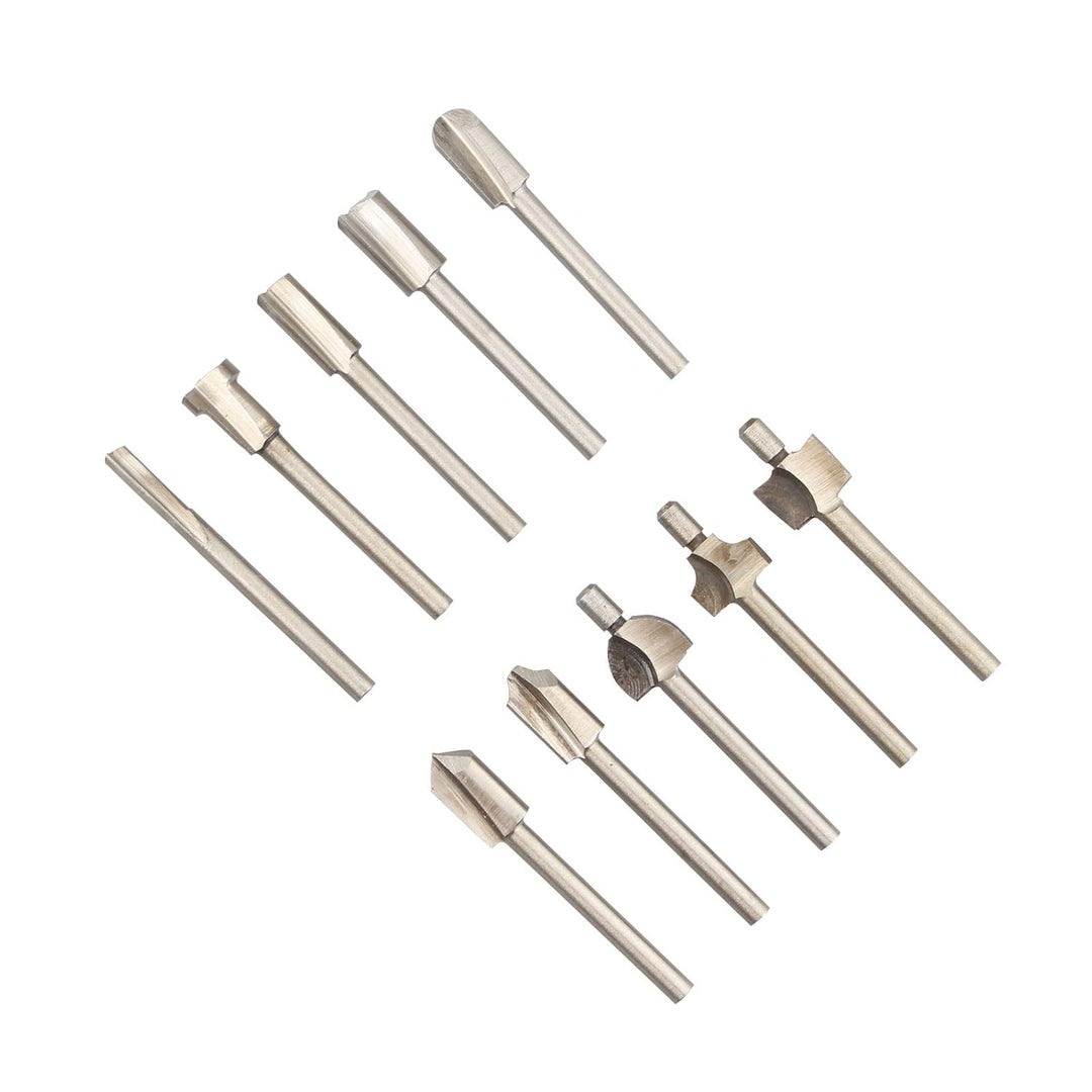HALJIA 10 HSS Router Holz Fräser Borte Bits Dateien für Dremel Rotary Werkzeug-Set Carpenter holzbea