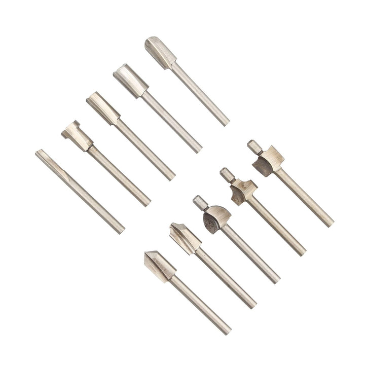 HALJIA 10 HSS Router Holz Fräser Borte Bits Dateien für Dremel Rotary Werkzeug-Set Carpenter holzbea