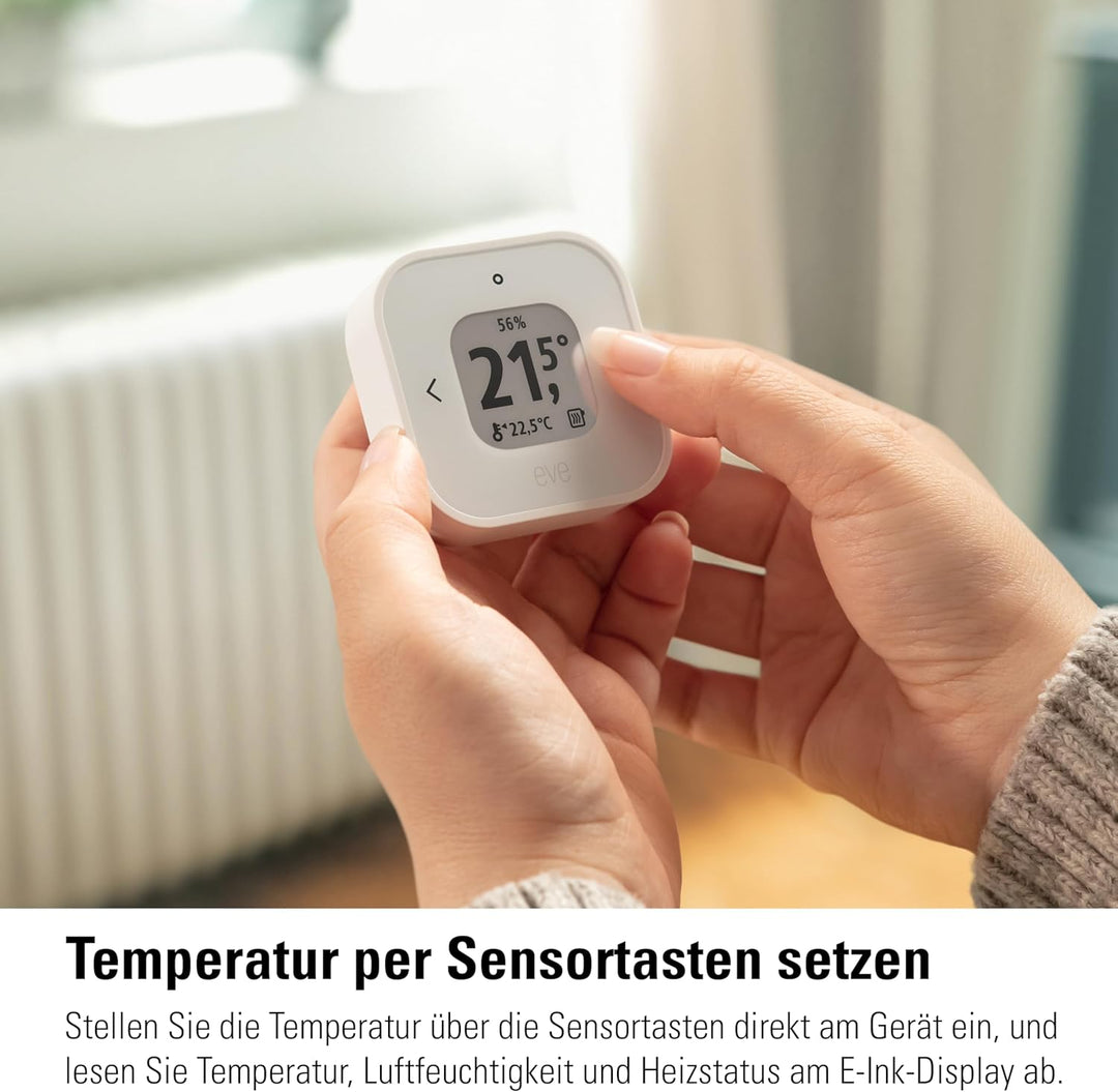 Eve Thermo Control (Matter) – Temperatursensor und -regler für Eve Thermo (4. Gen.), Thread, für App
